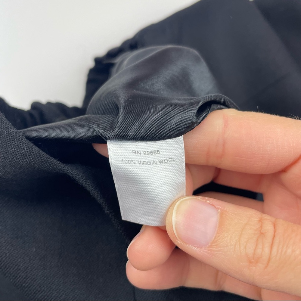 Pendleton Solid Black 100% Virgin Wool Skirt Wome… - image 5